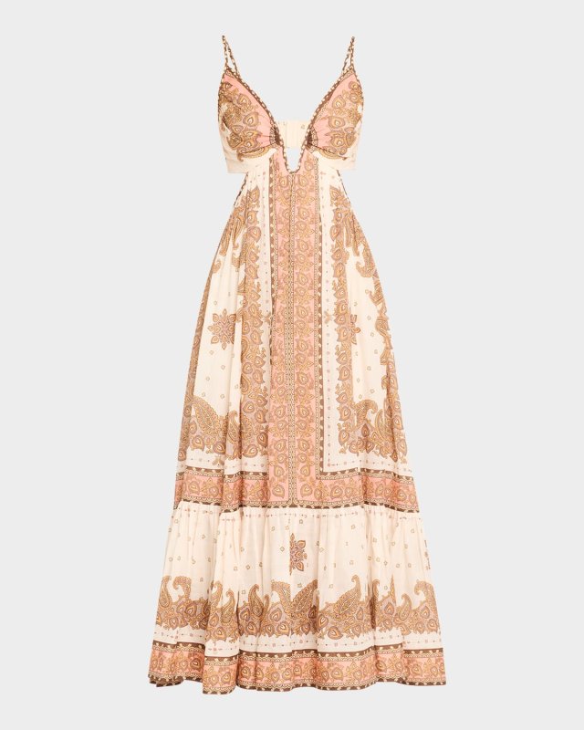 Maxine Plunge Maxi Dress